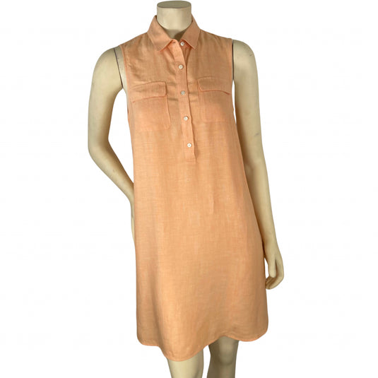 Peach Linen Dress (XS)