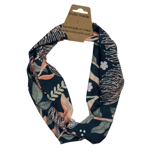 Headband and Scrunchie Bundle: Gray and Pink