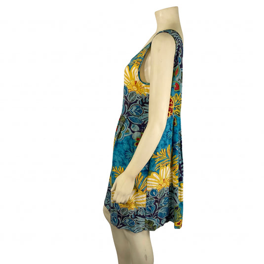 Blue Tropical Dress (M)