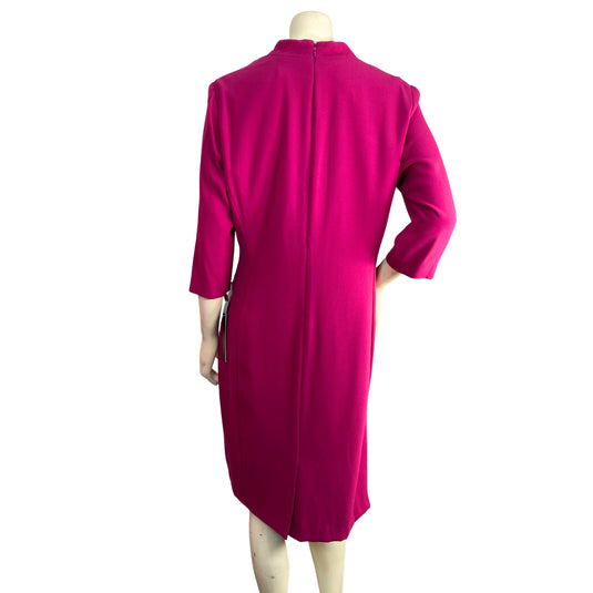 Tahari Purple 3/4 Length Sleeve Dress