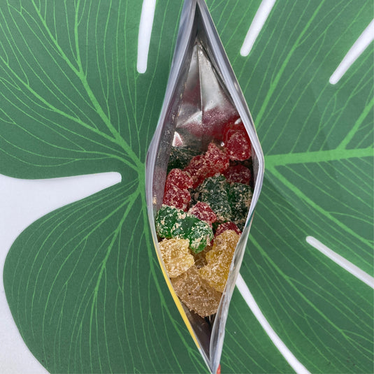 lemon peel gummy candies, sanak attack, gummies from big island wahine vendor, local small businesses hawaii, made in  hawai'i