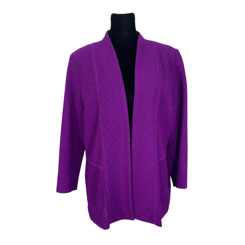 Purple Knit Cardigan (M)