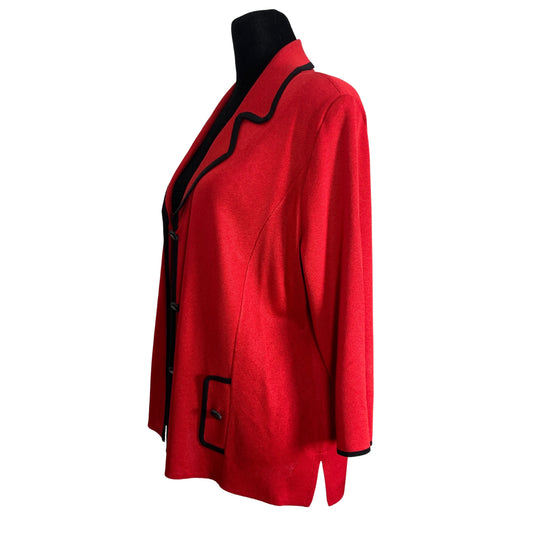 Red & Black Knit Jacket (XL)