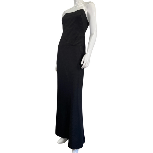 Banana Republic Strapless Elegant Black Dress on mannequin side view