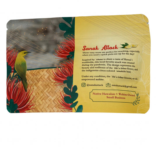 lemon peel gummy candies, sanak attack, gummies from big island wahine vendor, local small businesses hawaii, made in  hawai'i