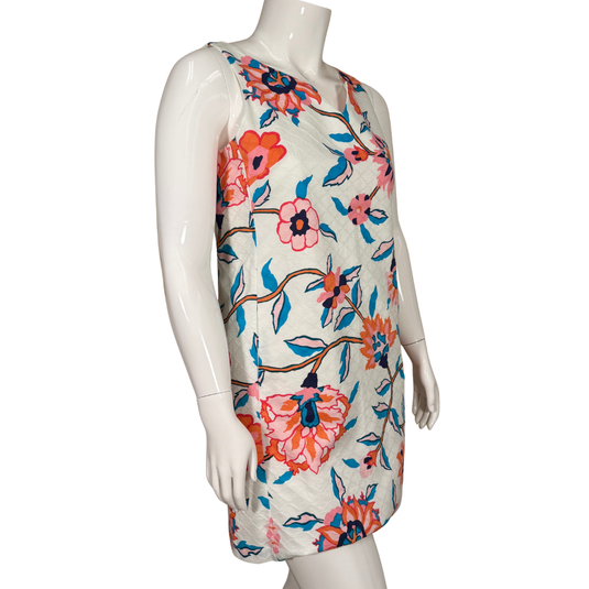 Tori Richard Sleeveless  Floral Cotton Shift Dress