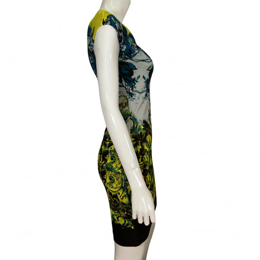 Roberto Cavalli Psychedelic Dress on mannequin side view