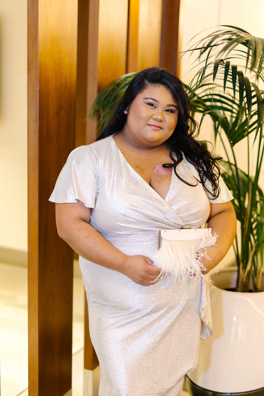 Lauren Ralph Lauren Silver Dress