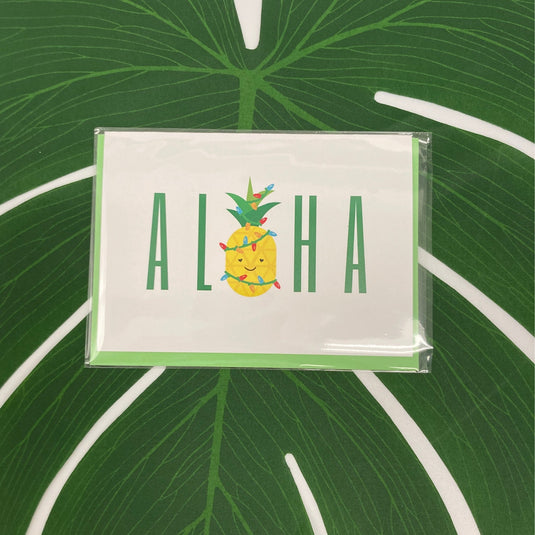 Aloha Christmas Shave Ice Set - ShopYWCA; featuring greeting card