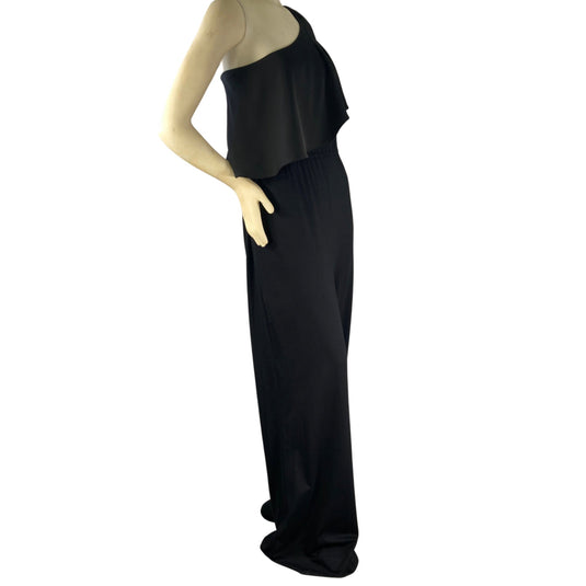 Diane Von Firstenberg Black Jumpsuit on mannequin side view