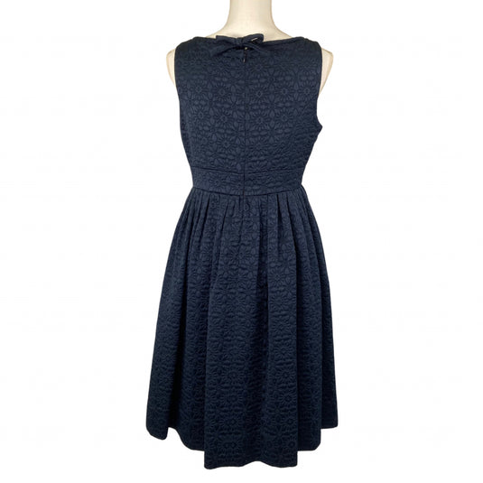 Nancie Caraway's Quilted Flower Navy Shift Dress
