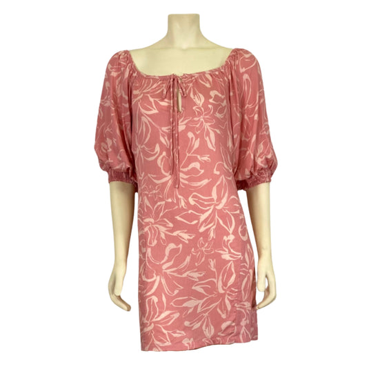 Yireh Lennox Dress in Petal front view