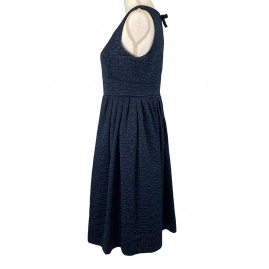 Nancie Caraway's Quilted Flower Navy Shift Dress