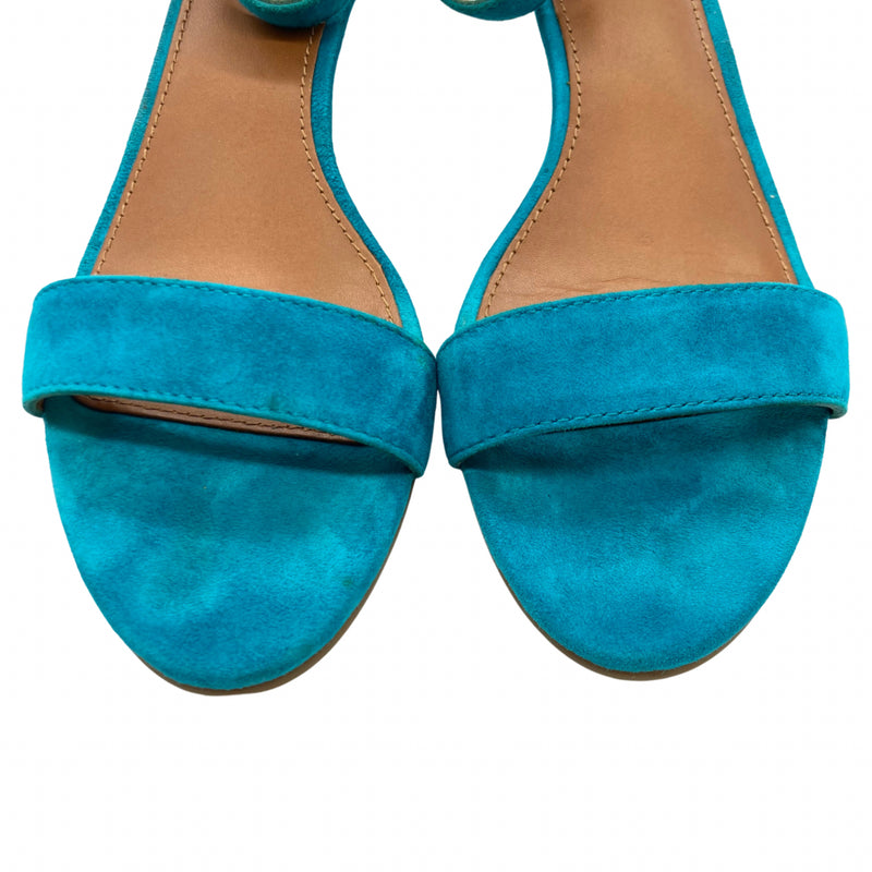 Load image into Gallery viewer, Turquoise Wedge Sandals (8)
