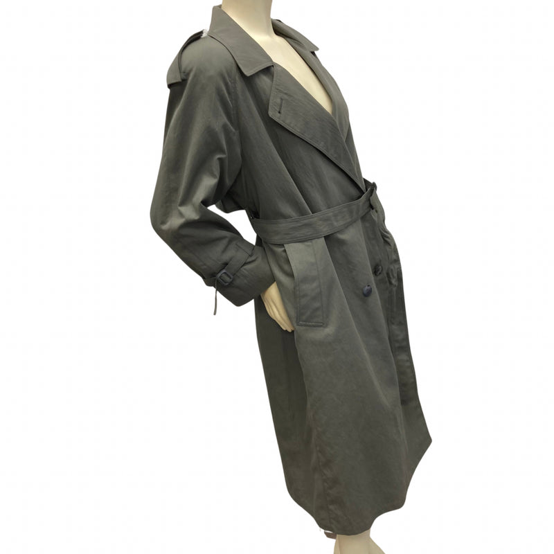 Load image into Gallery viewer, London Fog Vintage Olive Green Trench Coat
