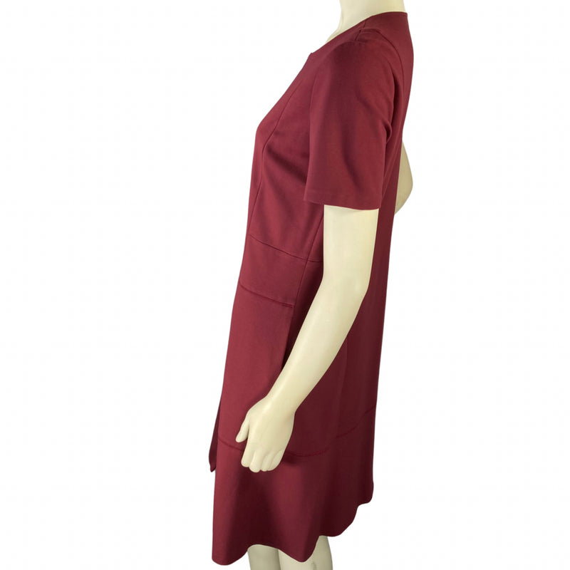 Load image into Gallery viewer, Michele C. Meyer-Shipp&#39;s Red Zip-Front Dress (L)
