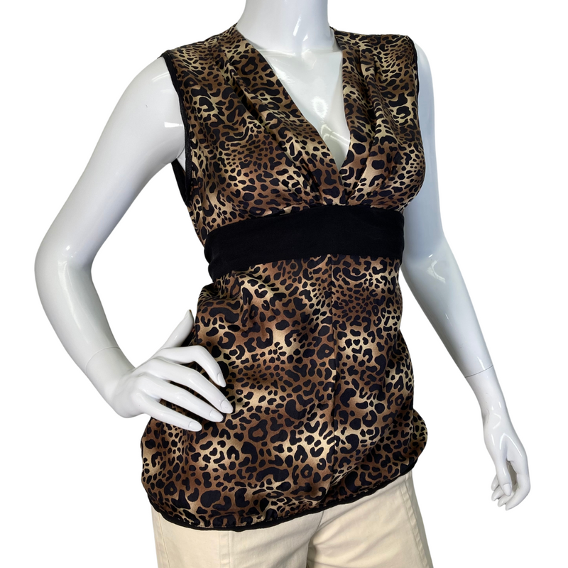 Load image into Gallery viewer, BCBG Max Azria Leopard Blouse
