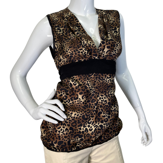 BCBG Max Azria Leopard Blouse