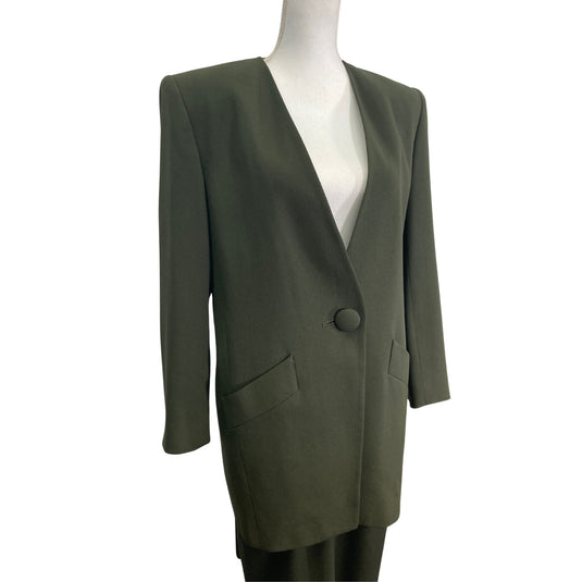 Saville Hunter Green Skirt Suit