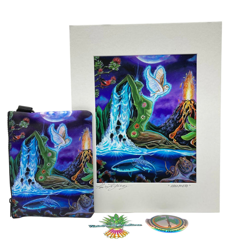 Load image into Gallery viewer, Haumea Wristlet and Fine Art Print
