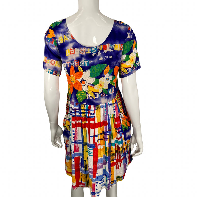 Load image into Gallery viewer, Jams World Vibrant and Electric Dress back view
