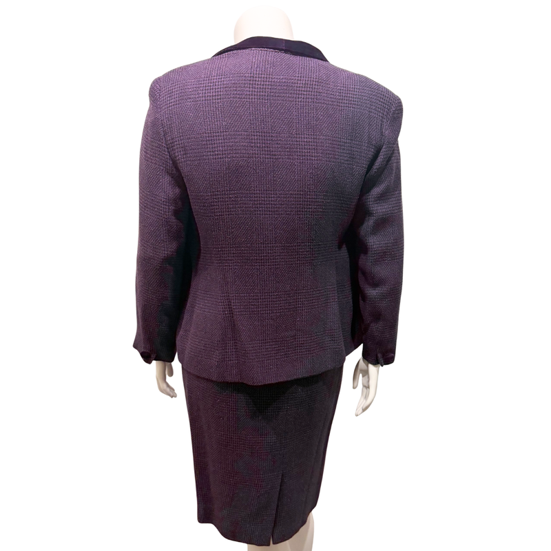 Load image into Gallery viewer, Christian Dior Purple Skirt Suit
