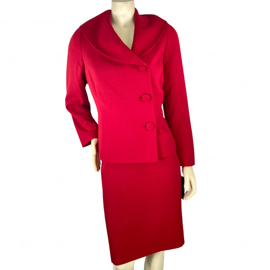 Tahari Red Skirt and Blazer