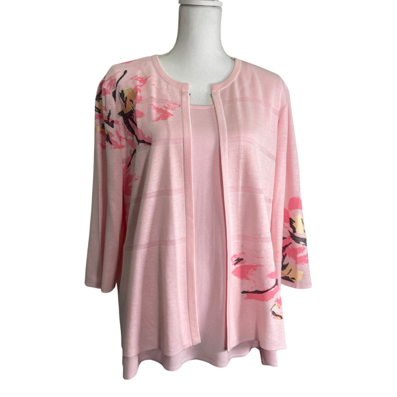 Load image into Gallery viewer, Pale Pink Knit Jacket &amp; Tank Bundle (XL)
