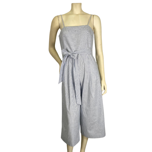 Banana Republic Seersucker Belted Romper