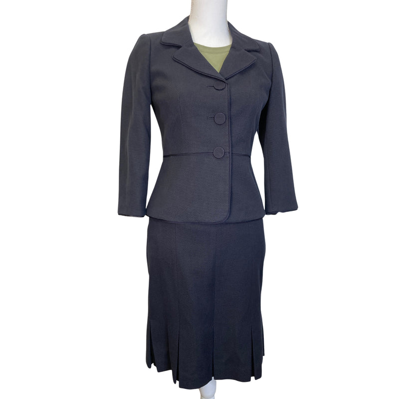 Load image into Gallery viewer, Navy Skirt Suit Set (S)
