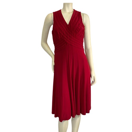 Red Knee-Length Dress (M)