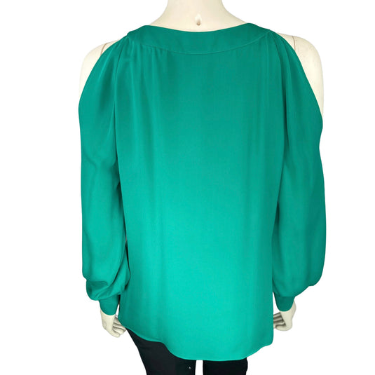 Emerald Green Long-sleeve Blouse (S)