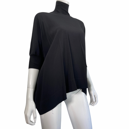 Vince Quarter-Zip Black Sweater, front view by YWCA O'ahu