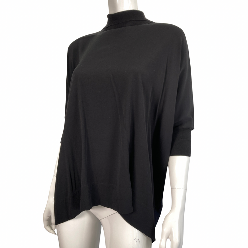 Load image into Gallery viewer, Vince Quarter-Zip Black Sweater, front view by YWCA O&#39;ahu
