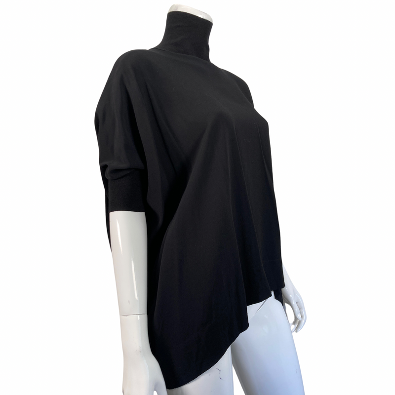 Load image into Gallery viewer, Cozy Vince Quarter-Zip Black Sweater, front view by YWCA O&#39;ahu
