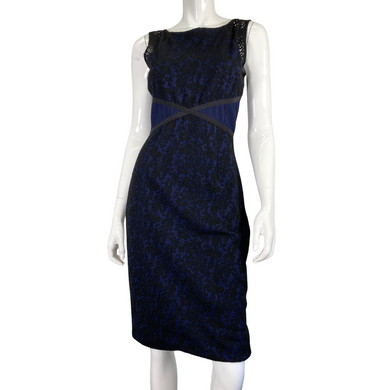 Moulinette Soeurs Sapphire Lace Dress by Anthropologie front view 