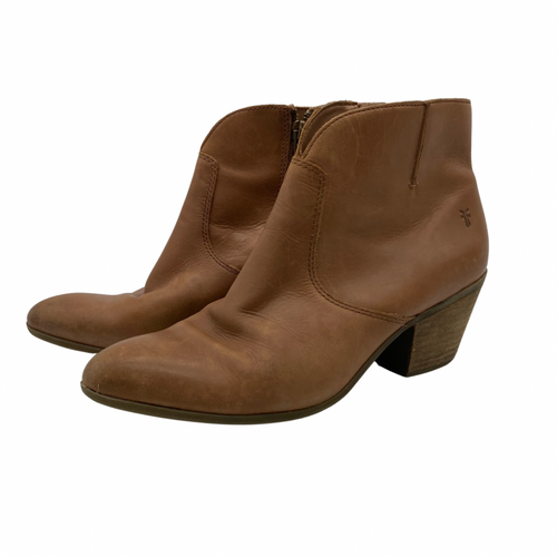 Frye Tan Leather Booties