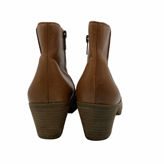 Frye Tan Leather Booties