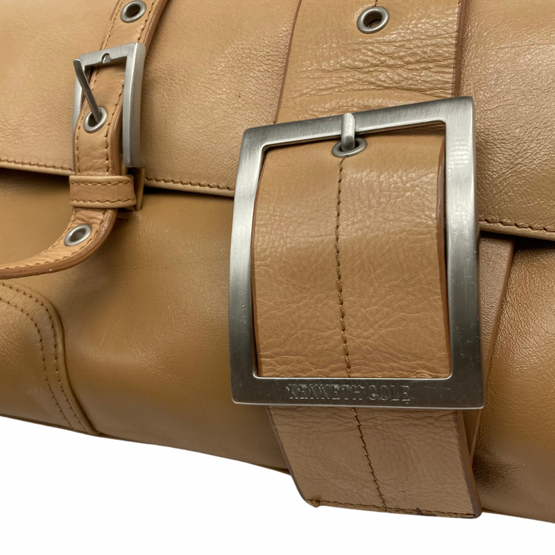 Load image into Gallery viewer, Kenneth Cole Beige Leather Bag
