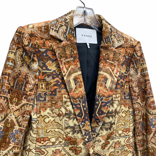 bohemian Frame Brocade Blazer close up