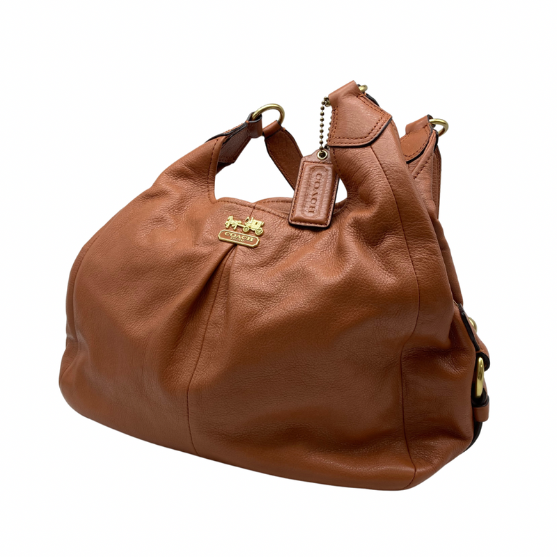 Load image into Gallery viewer, Coach Light Brown Leather Shoulder Bag
