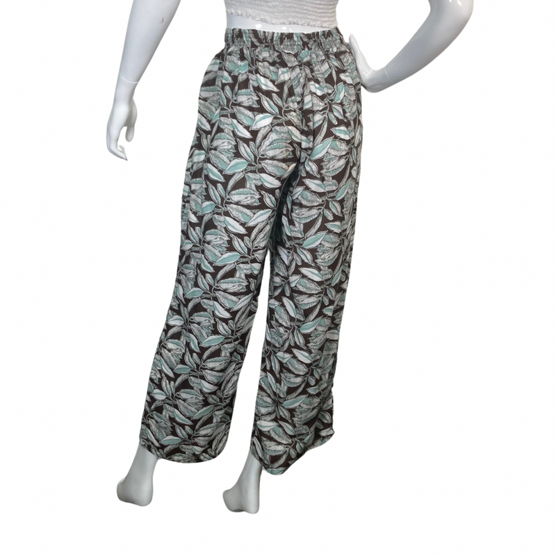 Load image into Gallery viewer, Brown Palazzo Pants from Lani Lau Hawaii - backside view
