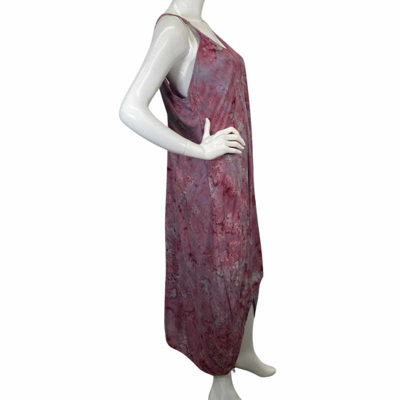 Load image into Gallery viewer, Splash Ocean Pink Dress from Lani Lau Hawaii - side view
