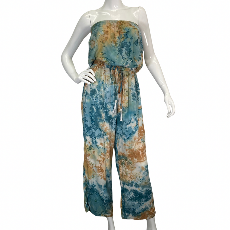 Load image into Gallery viewer, donated Splash Holo Emerald Romper from Lani Lau Hawaii - front view
