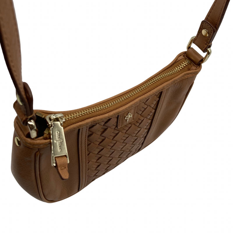 Load image into Gallery viewer, Tan Woven Crossbody
