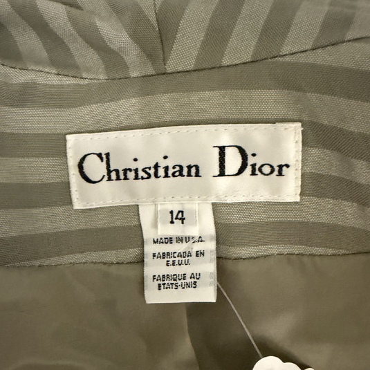 Christian Dior Stripped Jacket and Skirt Set