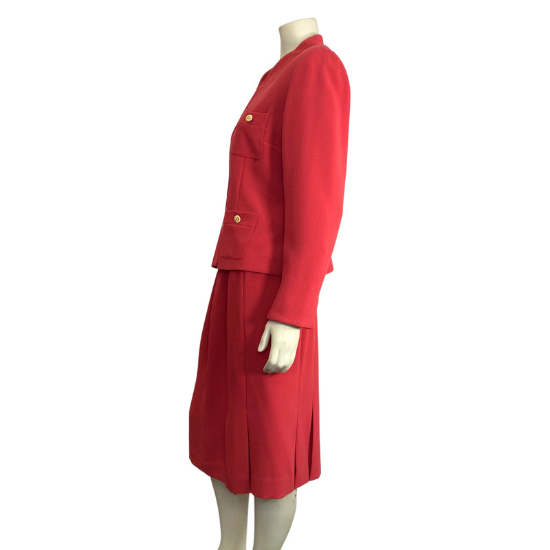 Load image into Gallery viewer, Coral Skirt and Blazer Set (L)
