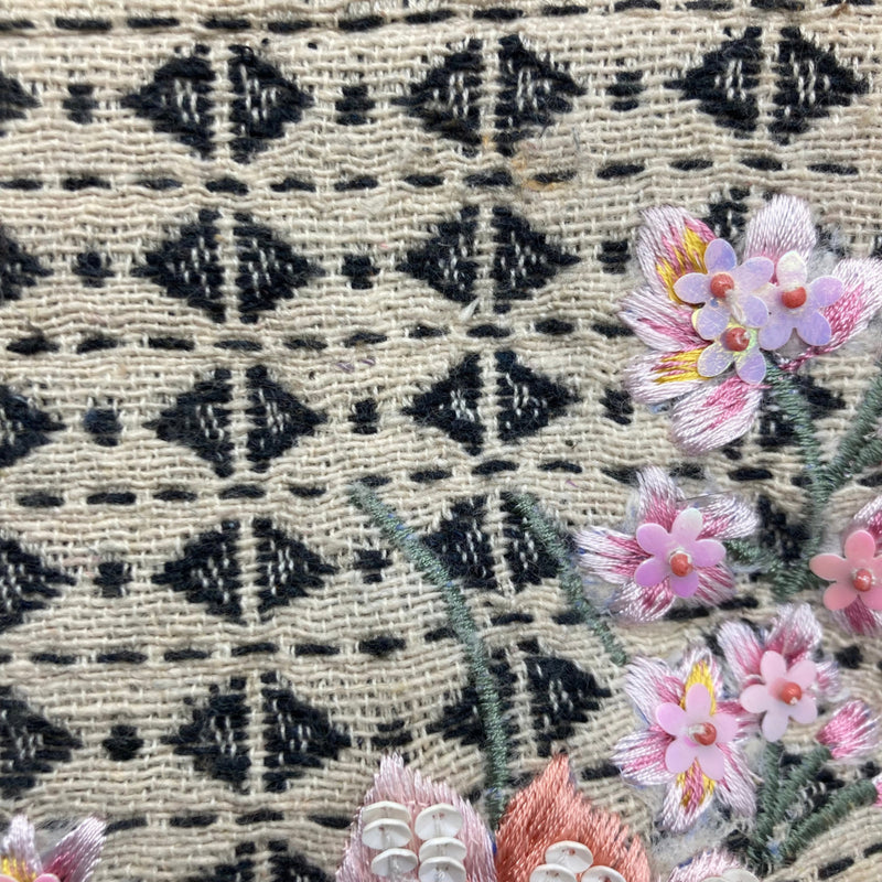 Load image into Gallery viewer, Anthropologie Floral Beaded Sequin Crossbody detail view
