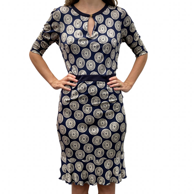 Load image into Gallery viewer, Navy Circle Dress (XS)
