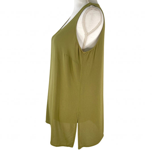 Citron Silk Medallion Blouse & Tank Bundle